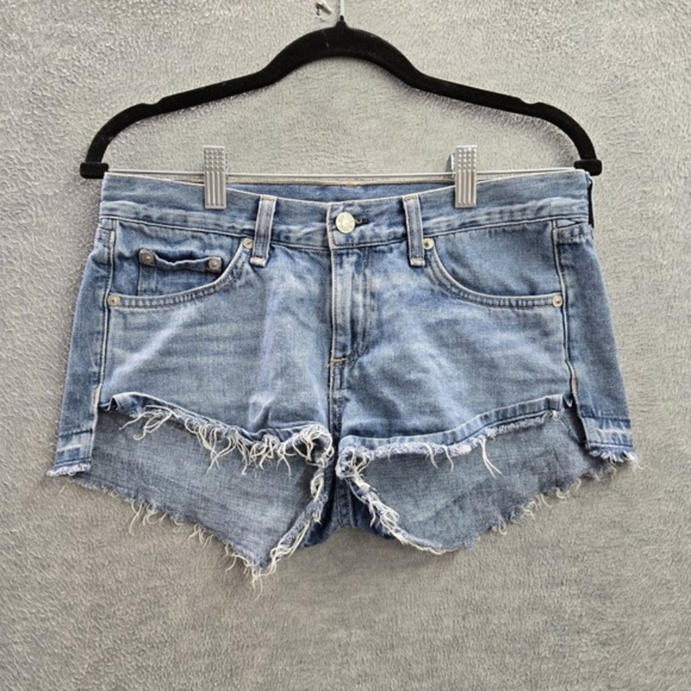 Rag & Bone Women Shorts 25‎ Light Blue Denim Shorts W1507K273TUL TULLY